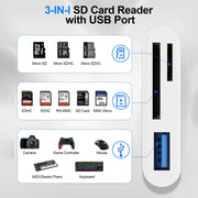 Lettore di Schede USB per iPhone Visualizzatore Foto da Fotocamera Caccia - immagine 2