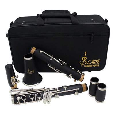 Clarinetto Professionale Bb 17 Tasti in Bachelite Strumento a fiato elegante e completo con custodia e accessori inclusi