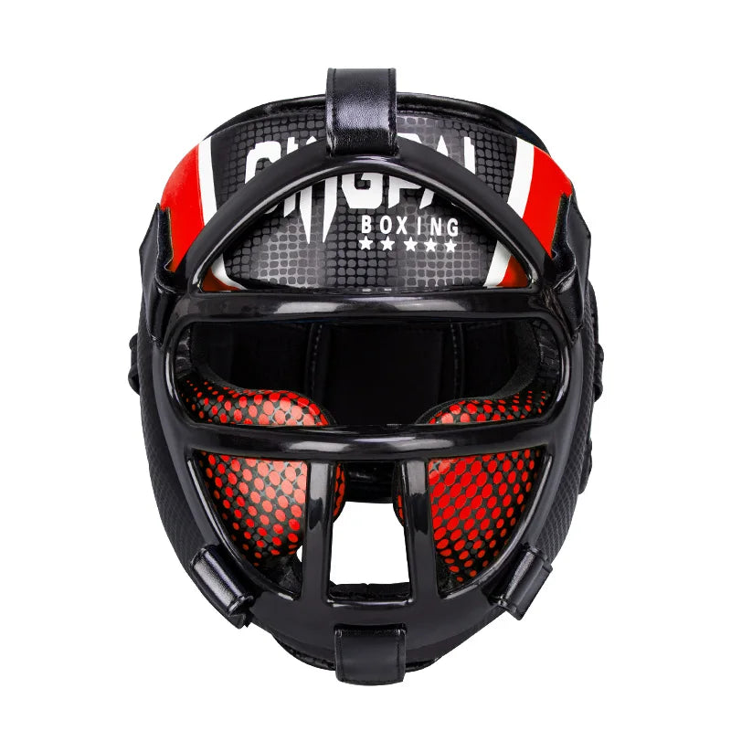 Casco Arti Marziali con Maschera – Protezione Totale Muay Thai, Boxe, MMA & Taekwondo - Campeda