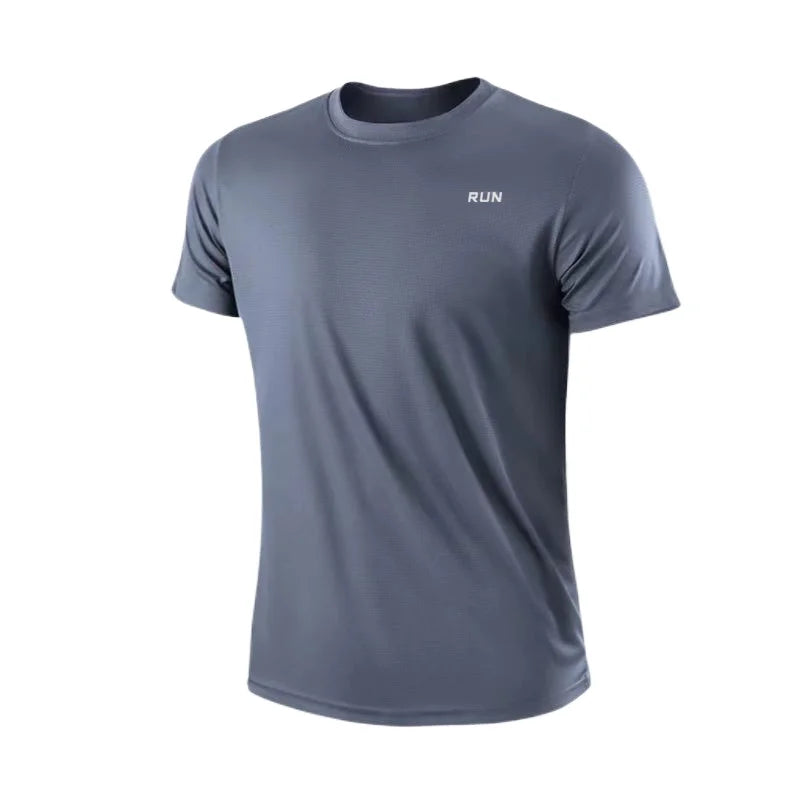 T-shirt da uomo a maniche corte ad asciugatura rapida palestra - immagine 9