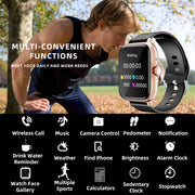 Smartwatch 1.83” Bluetooth Uomo/Donna – Risposta Chiamate, Contapassi, Monitor Sonno per iPhone e Android - Campeda