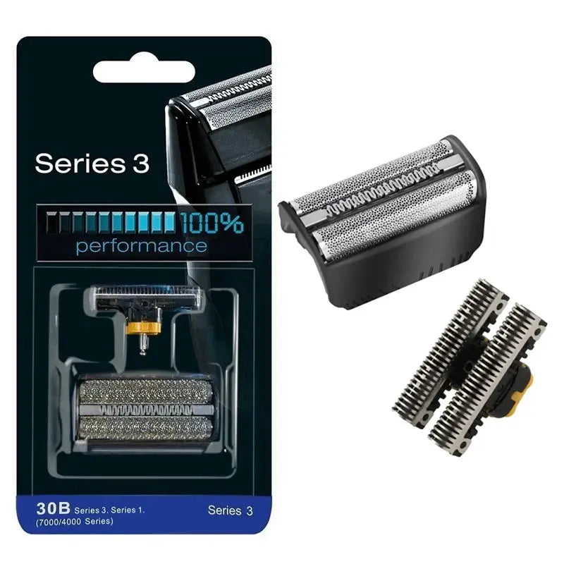 Lame di ricambio per testina in lamina 30B per rasoio elettrico BRAUN serie 7000 4000 195S,197S,199S,195, 19799199   400 FISCIA400