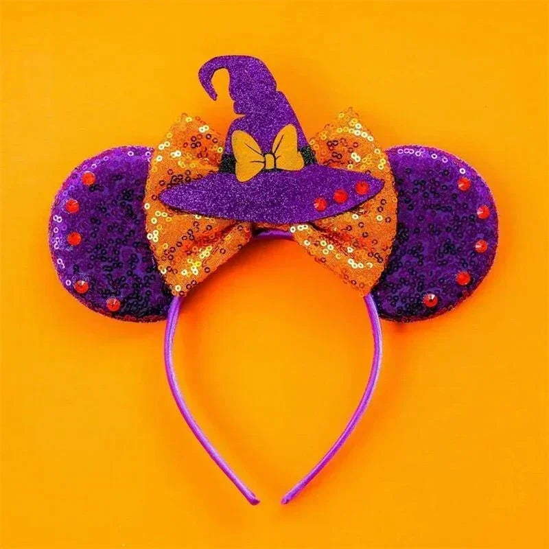 Disney Pink Daisy Duck Bow Fasce per capelli Paillettes viola Fascia orecchie di - 27 - immagine 28