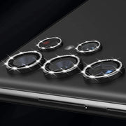 Anelli protettivi con diamanti per obiettivi fotocamera Samsung Galaxy S24 Ultra