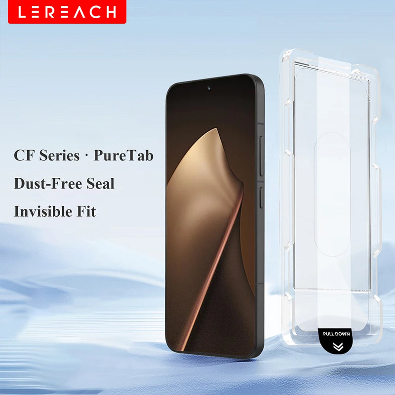 Proteggi schermo in vetro temperato Lereach per Xiaomi 15T Pro / 15T / 14T Pro /14T con vassoio di allineamento senza polvere Aspirazione automatica 0,3 mm