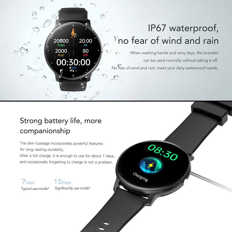 Smartwatch Ultra-Sottile per Uomo 100+ Modalità Sportive - immagine 2
