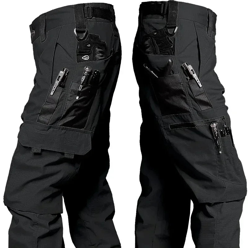 Pantaloni tattici cargo da esterno uomo multitasche impermeabili Abbigliamento lavoro - immagine 8