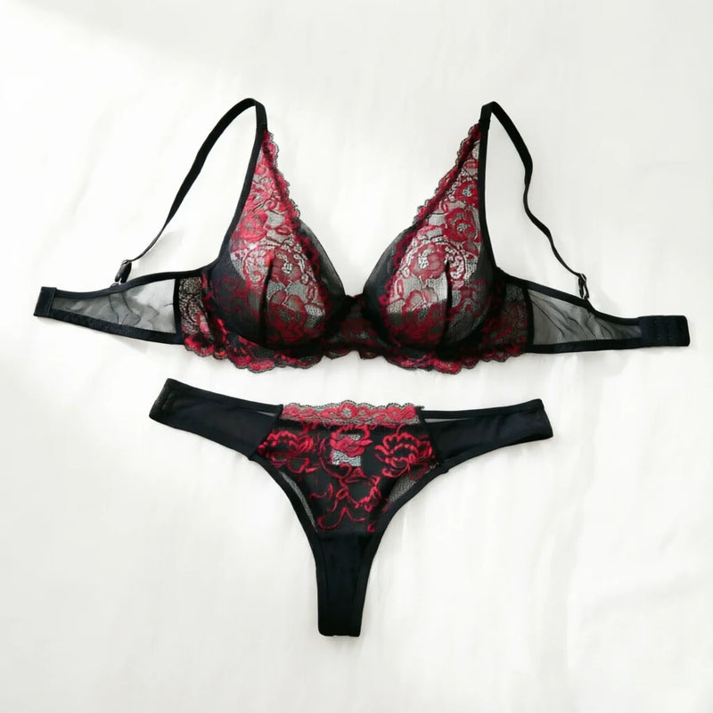 Reggiseno sexy completi da donna trasparente