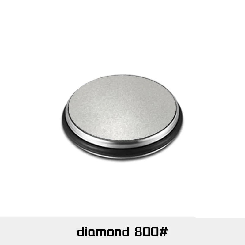 Affilacoltelli Professionale 15° 20° con Pietra Diamantata - Affilatore Rotante a Doppio Angolo per Coltelli da Cucina