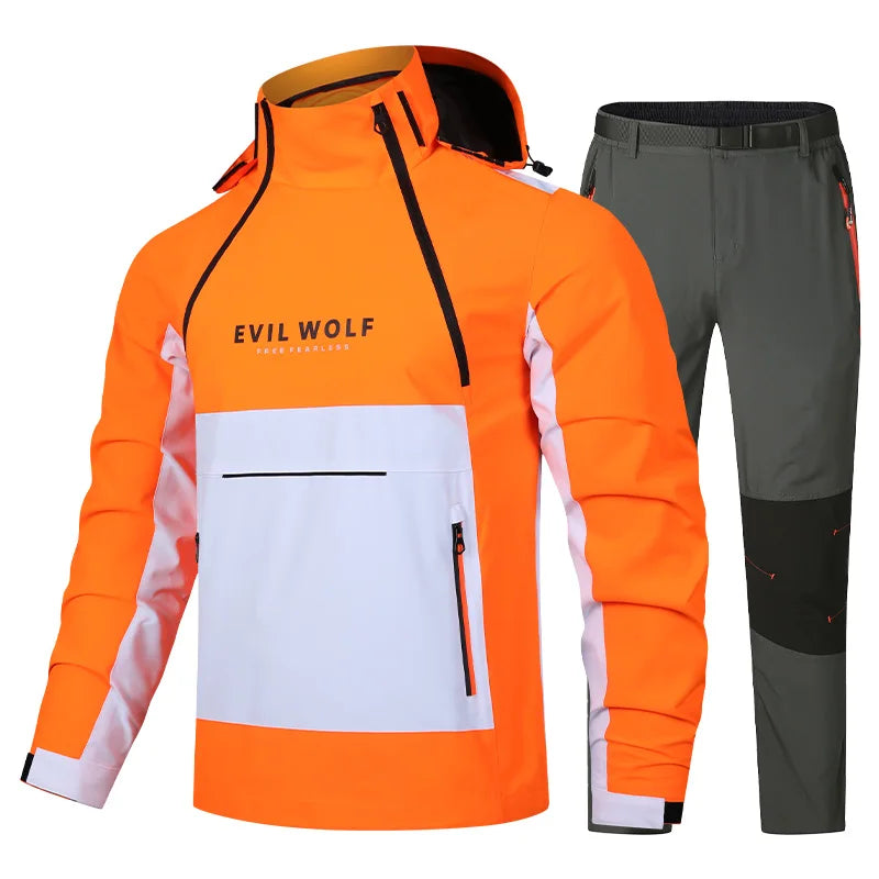Completo Impermeabile per Moto Giacca e Pantaloni Antipioggia - immagine 7