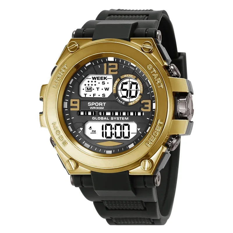 Orologio elettronico per uomo Orologi sportivi da uomo all'aperto Cronometro Calendario impermeabile Orologio digitale per bambini regalo