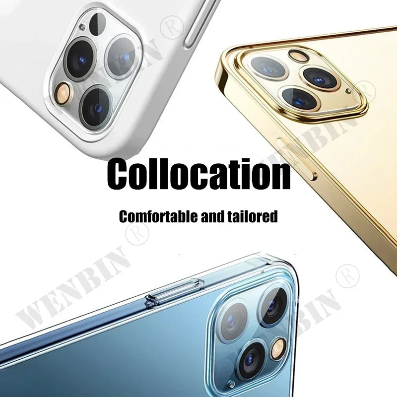 Camera Lens Protective Glass for iPhone 17 16 15 14 Pro Max 13 12 11 Pro Max Plus Full Coverage Camera Lens Protective Glass