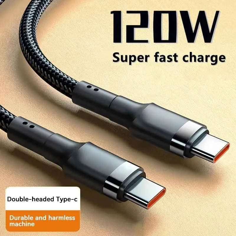 Cavo di ricarica rapida da 120W, cavo USB C a USB Type C di alta qualità con ricarica rapida PD per iPhone Xiaomi 17 Plus Pro Max Samsung S24 - AliExpress