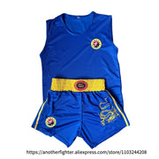 Gilet e pantaloncini da boxe Muay Thai Uomo Donna Bambino Sanda Wushu Arti - immagine 10