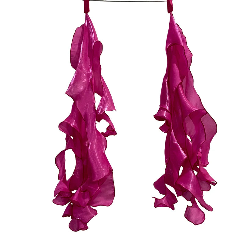 1 paio di nastri da polso eleganti e fluidi 75 cm per danza - immagine 5