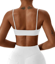 Reggiseno sportivo incrociato sul retro in tessuto super morbido fitness top - immagine 3