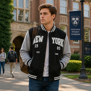 Giacche da Baseball Stile American College Abbigliamento Streetwear Uomo - immagine 2