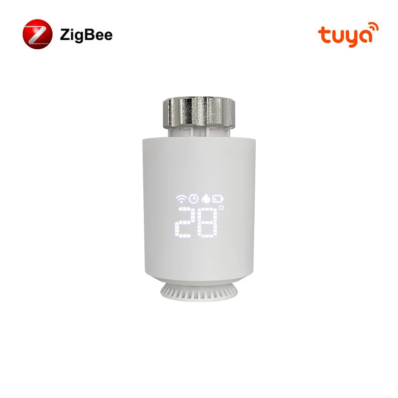 AVATTO Tuya ZigBee3.0 Termostato Attuatore per radiatore Smart TRV Controller valvola termostatica Funziona con Alexa Google Home Alice