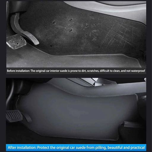 Per Tesla ModelY Juniper Centro di Controllo Lato Anti-calcio Pad In Pelle Anti-sporco