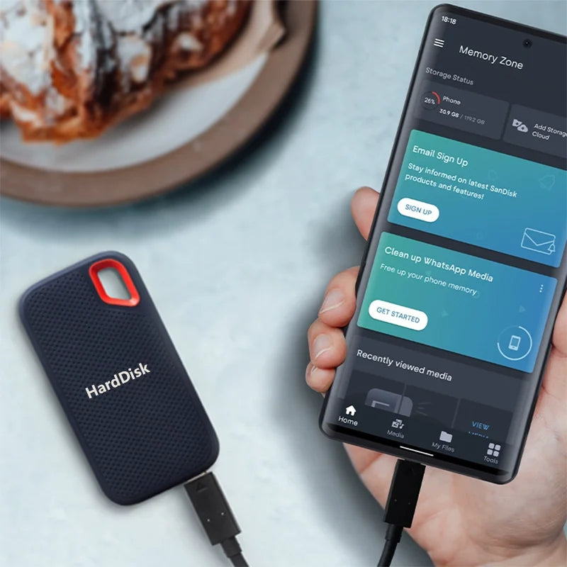 Unità SSD portatile Disco rigido ad alta velocità da 1 TB Disco rigido esterno da 2 TB/4 TB Tipo C/USB 3.1 Dispositivo di archiviazione originale per laptop/PC/Mac