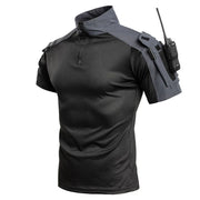 Maglia Tattica da Combattimento per Uomo Manica Corta con Zip 1/4 - immagine 7