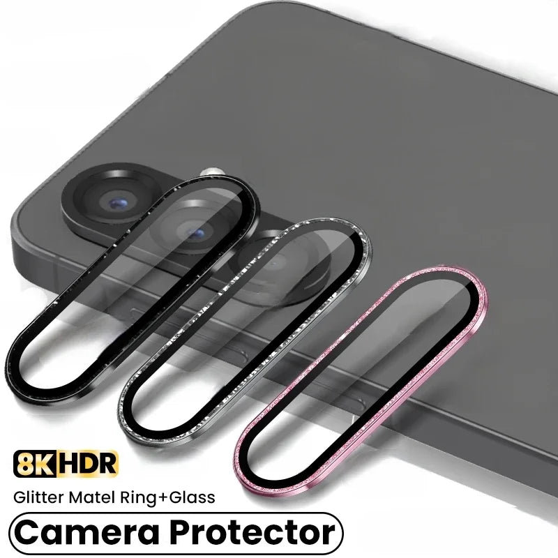Glitter Diamond Matel Anello di protezione della fotocamera Custodia per Samsung Galaxy A56 A36 A26 5G A 56 36 Accessori per lenti in vetro temperato posteriore