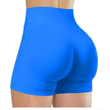 Pantaloncini da yoga estivi a vita alta per donna Pantaloni da fitness da corsa alla moda e sexy Leggings da yoga tinta unita Collant elastici