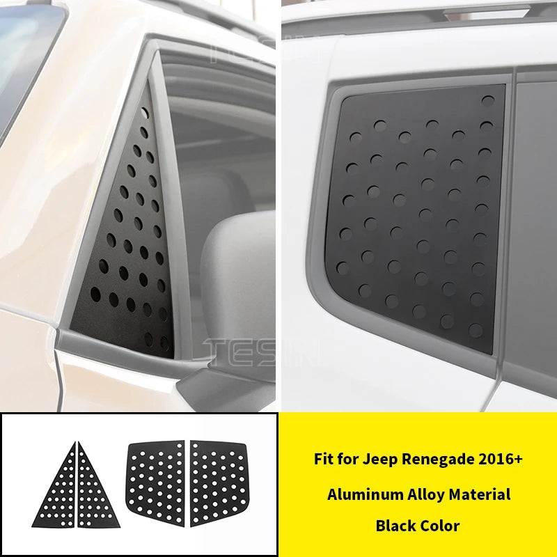 Modanature Vetri Jeep Renegade 2016-2024 – Copertura Decorativa in Alluminio Premium