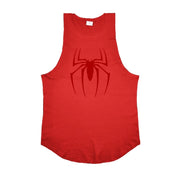 Canottiere da corsa stampate con ragno rosso T-shirt senza maniche traspirante in - immagine 11