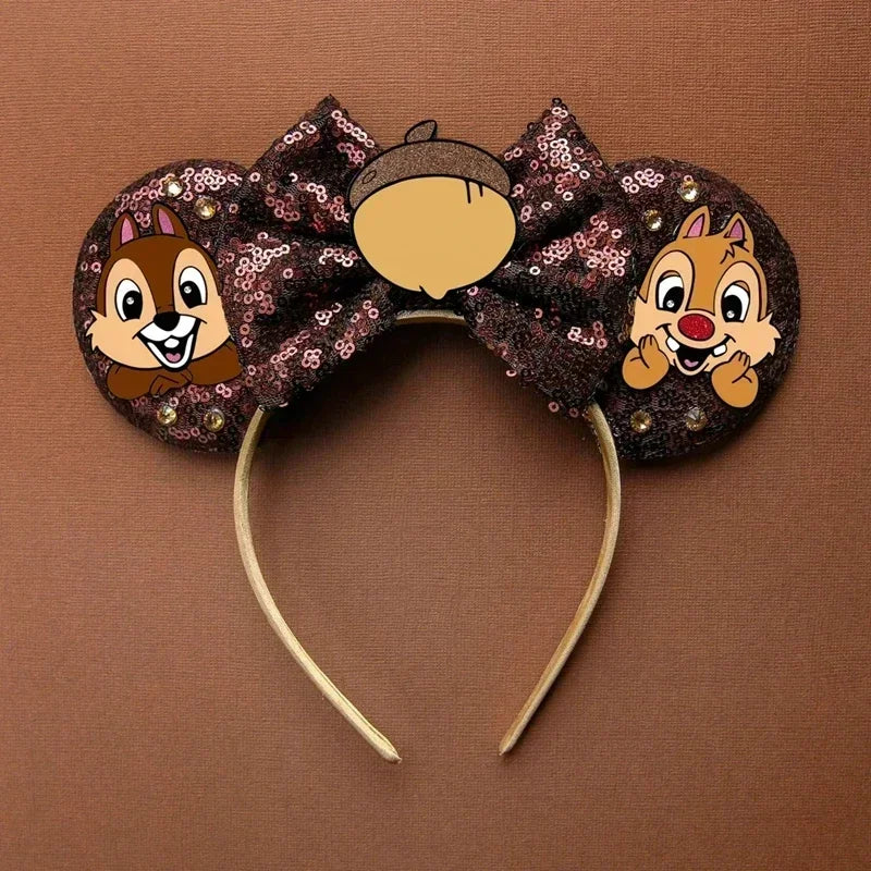 Disney Pink Daisy Duck Bow Fasce per capelli Paillettes viola Fascia orecchie di - 32 - immagine 33