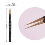 ANNAFRIS Pinzette per ciglia con punta in fibra di fascia alta acciaio inossidabile - A10 Lash Tweezer - immagine 10