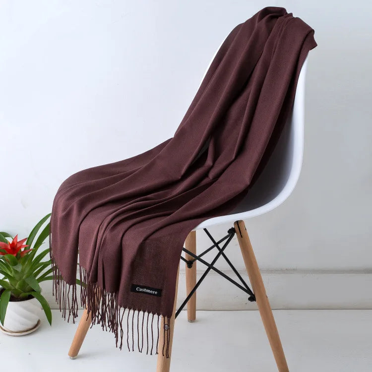 Sciarpa di Pashmina da donna Scialli Morbida sensazione cashmere Foulard viaggio - 35 - immagine 22