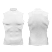 T-shirt senza maniche per esercizi di allenamento Dolcevita da uomo Camicia a - M White - immagine 2