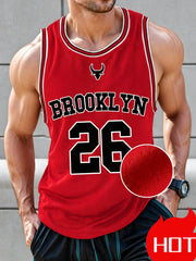 Canotta da basket Brooklyn n.26 con scollo a O tessuto ad asciugatura rapida - immagine 2