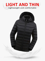 Elegante cappotto riscaldato invernale da donna 21/15/2 Aree di riscaldamento - immagine 5