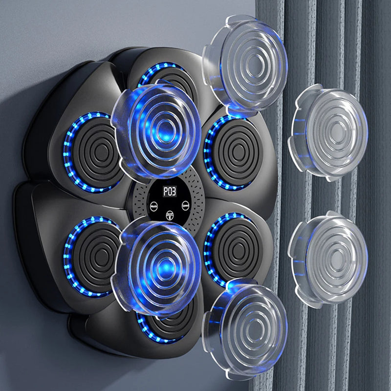 Smart Music Boxing Machine con LED RGB – Bersaglio da Boxe Bluetooth per Allenamento a Casa - Campeda