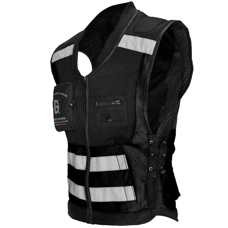 Gilet Riflettente da Moto Traspirante Protezione di Sicurezza Anti-Caduta - immagine 3