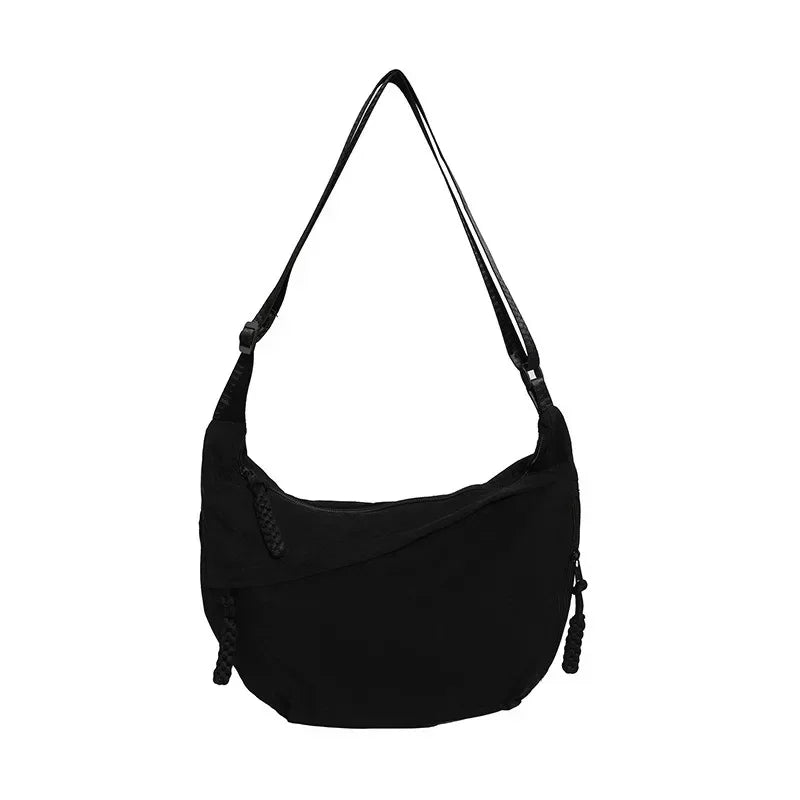 Borsa a Tracolla Minimal Unisex – Borsa in Nylon Multifunzione Stile Casual Quotidiano