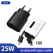 Caricabatterie SAMSUNG PD 45W Ricarica Super Veloce Originale 25W Caricatore da Muro - Black 25W EU set - immagine 9