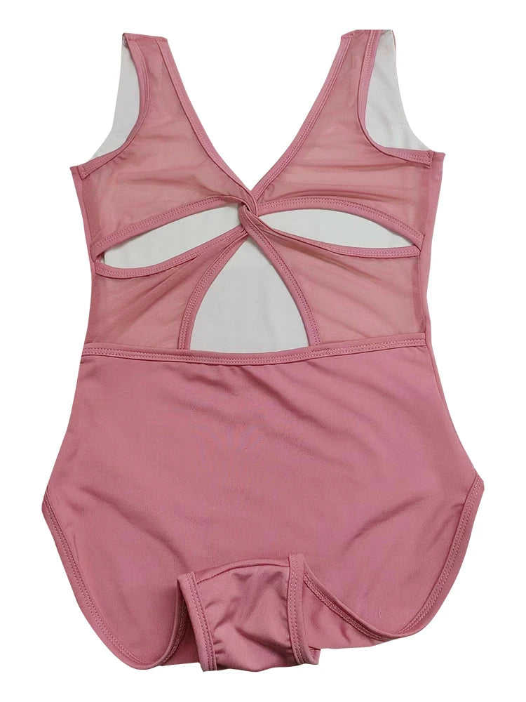 Body da balletto donna Manica a tromba ballo Colletto alla coreana Maglia pieghe - immagine 9