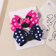Fermagli per capelli bambina 2 pezzi con fiocco a pois, mollette cartoon adorabili, accessori capelli boutique per bambini - Campeda