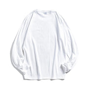 WAVLATII Magliette a maniche lunghe con scollo o da donna in cotone bianco - immagine 4