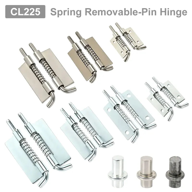 2 Pezzi CL225 Perno a Molla in Acciaio Inox 304 Argento