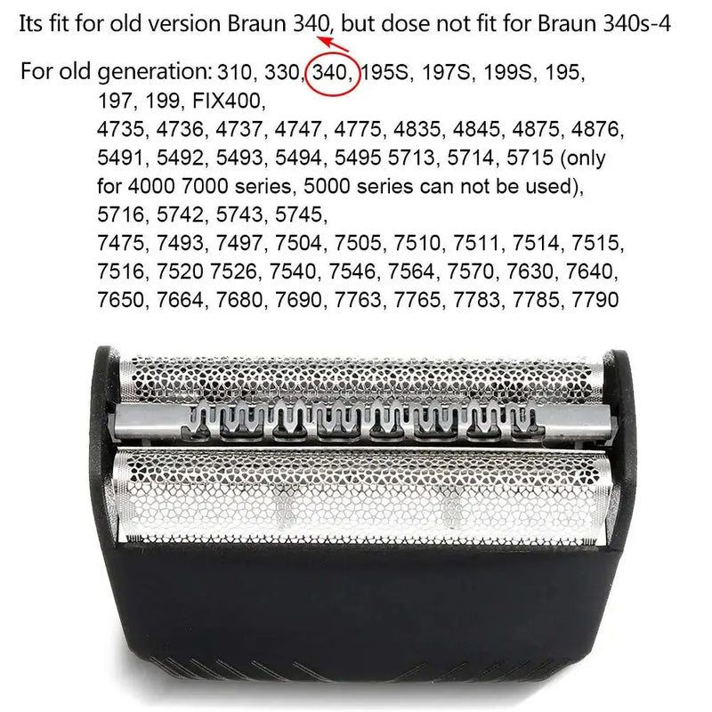 Lame di ricambio per testina in lamina 30B per rasoio elettrico BRAUN serie 7000 4000 195S,197S,199S,195, 19799199   400 FISCIA400