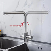 Rubinetto da Cucina per Acqua Filtrata Purificatore – Doppia Maniglia Lavello - immagine 3