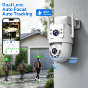 Jooan 4K 8MP HD Wifi PTZ Telecamera Esterna 5G Dual Lens Telecamere IP - immagine 2