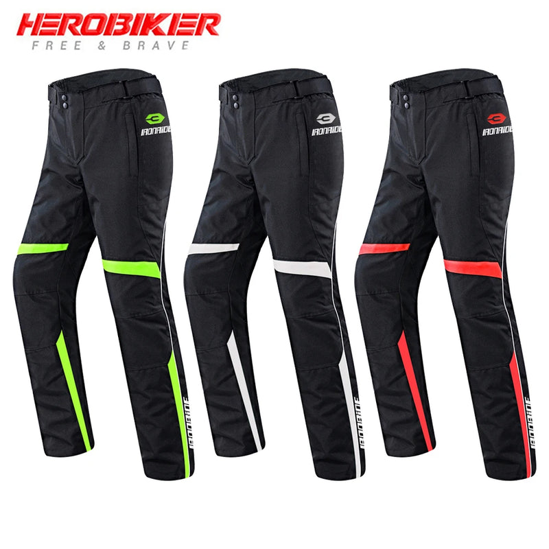 Nuovi pantaloni da moto fuoristrada riflettenti traspiranti e antipioggia quattro