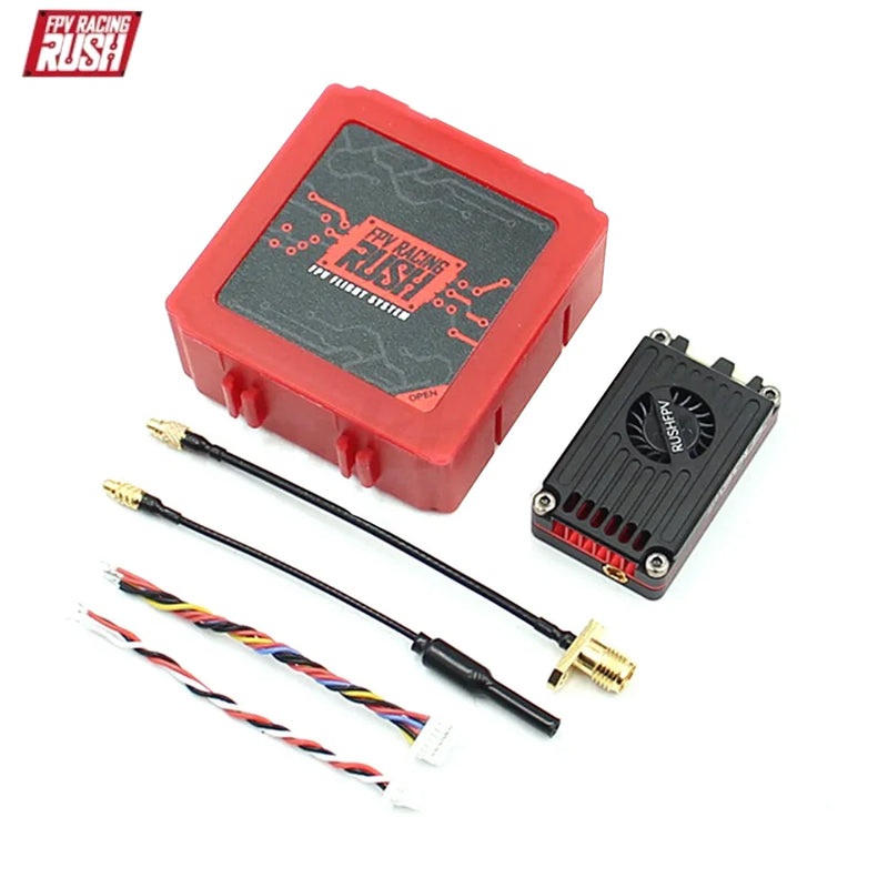 RUSHFPV Rush FPV MAX SOLO Trasmettitore video VTX da 5,8 GHz 2,5 W 48CH/37CH con antenna per droni ad ala fissa RC FPV a lungo raggio