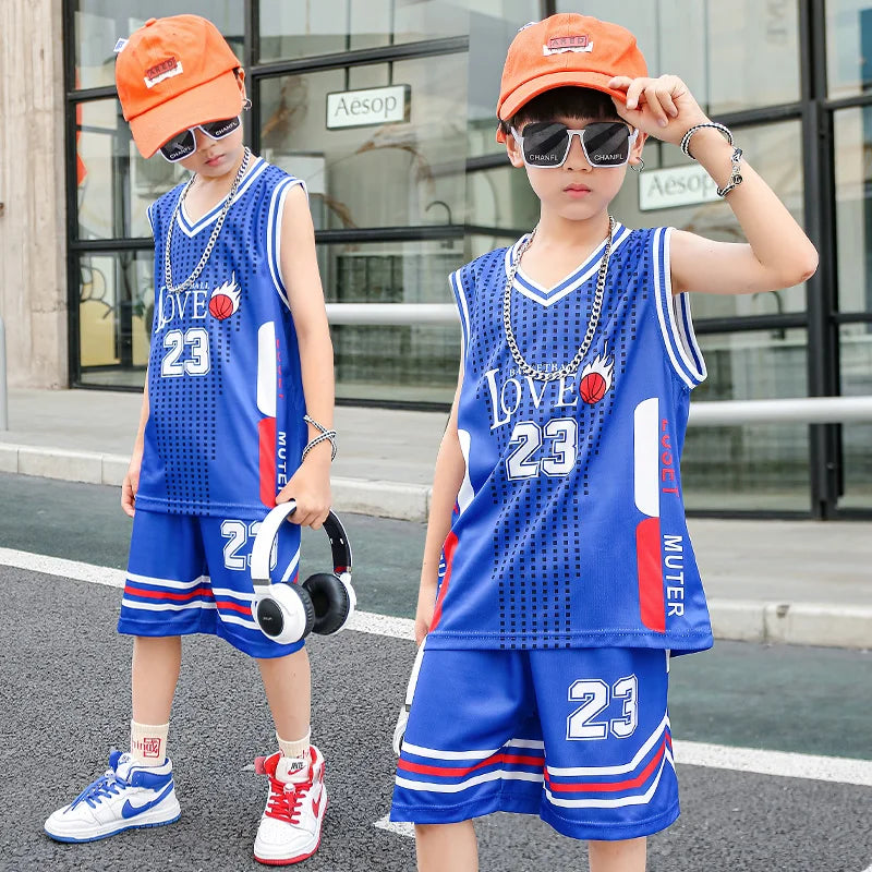 Uniforme da allenamento per bambini Maglia basket Camicia comoda ragazzi e ragazze ad - immagine 5
