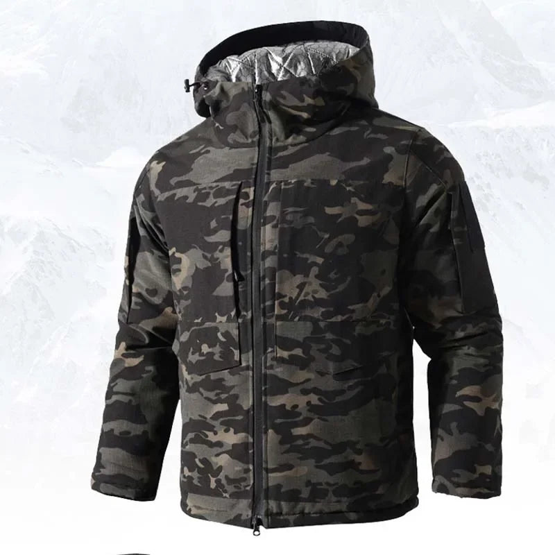 M65 Parka invernale da uomo giacche tattiche –30 Giacca militare riscaldante mimetica - immagine 7